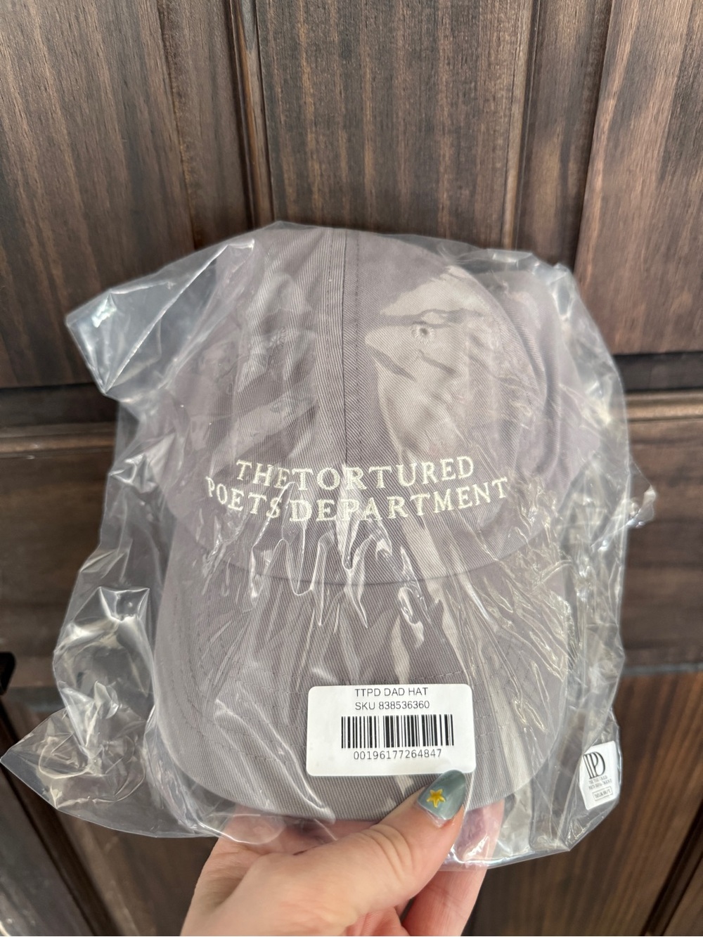 Taylor Swift Gray 'The Tortured Poets Department' Dad Hat